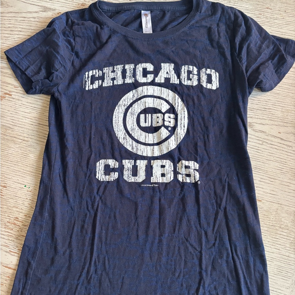 Chicago Cubs Navy Blue T-Shirt